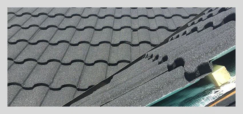 Project Case Color Stone Coated Metal Roman Tiles